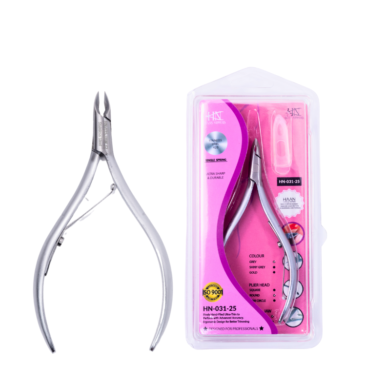 Stainless Steel Cuticle Nipper with Round Plier Head (HN-031)