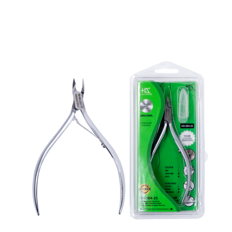 Stainless Steel Cuticle Nipper with Square Plier Head (HN-004)