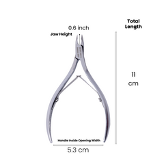 Stainless Steel Cuticle Nipper with Square Plier Head  (HN-041)