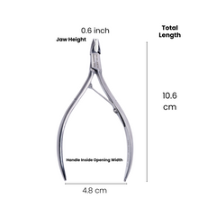 Stainless Steel Cuticle Nipper with Square Plier Head (HN-004)