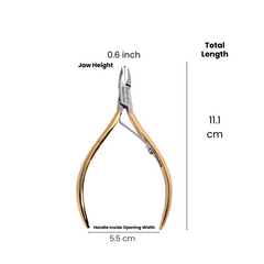 Stainless Steel Cuticle Nipper with Square Plier Head (HN-043)