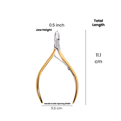 Stainless Steel Cuticle Nipper with Square Plier Head (HN-043)