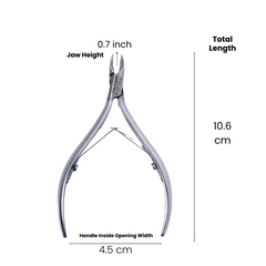 Stainless Steel Cuticle Nipper with Round Plier Head  and Jaw Size 14, 16,  (HN-068)