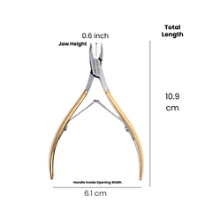 Stainless Steel Cuticle Nipper with Square Plier Head (HN-060)