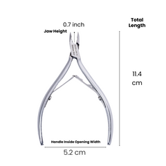 Stainless Steel Cuticle Nipper with Square Plier Head  (HN-062)