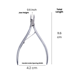 Stainless Steel Cuticle Nipper with Round Plier Head (HN-066)