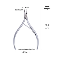 Stainless Steel Cuticle Nipper with Square Plier Head (HN-064)
