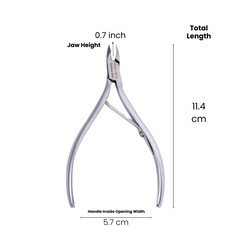 Stainless Steel Cuticle Nipper with Square Plier Head  (HN-062)
