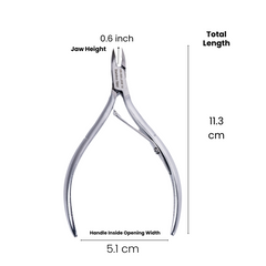 Stainless Steel Cuticle Nipper with Square Plier Head (HN-064)