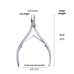 Stainless Steel Cuticle Nipper with Round Plier Head  and Jaw Size 14, 16,  (HN-068)