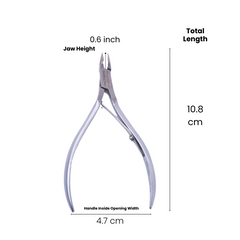 Stainless Steel Cuticle Nipper with Square Plier Head  (HN-041)