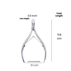 Stainless Steel Cuticle Nipper with Round Plier Head (HN-031)