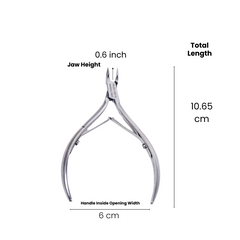 Stainless Steel Cuticle Nipper with Square Plier Head (HN-043)