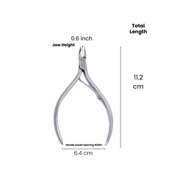 Stainless Steel Cuticle Nipper with Square Plier Head (HN-043)