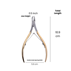 Stainless Steel Cuticle Nipper with Square Plier Head  (HN-041)