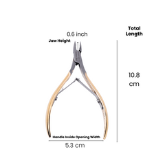 Stainless Steel Cuticle Nipper with Square Plier Head  (HN-041)