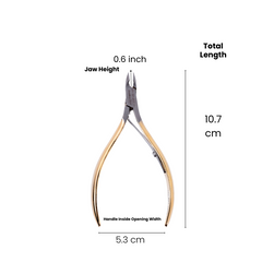 Stainless Steel Cuticle Nipper with Square Plier Head  (HN-041)