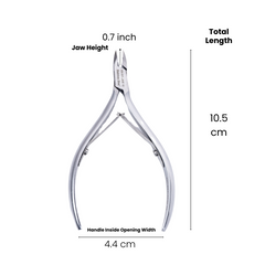 Stainless Steel Cuticle Nipper with Square Plier Head (HN-061)