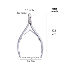 Stainless Steel Cuticle Nipper with Square Plier Head (HN-061)