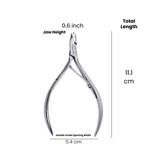 Stainless Steel Cuticle Nipper with Square Plier Head (HN-043)