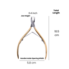 Stainless Steel Cuticle Nipper with Square Plier Head (HN-004)