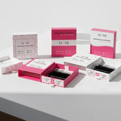 Premium Lash Extension Combo Set – 6 Lines Tray with Cashmere, Silk, Mink, Matte & Velvet Collection Boxes