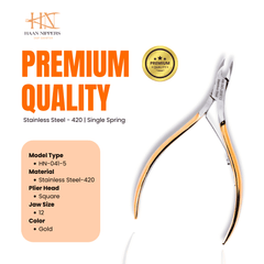 Stainless Steel Cuticle Nipper with Square Plier Head  (HN-041)