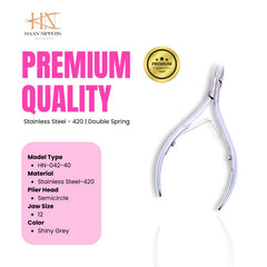 Stainless Steel Cuticle Nipper with Semi-Circle Plier Head (HN-042)