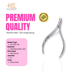 Stainless Steel Cuticle Nipper with Semi-Circle Plier Head (HN-042)