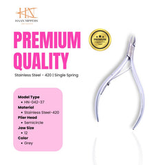 Stainless Steel Cuticle Nipper with Semi-Circle Plier Head (HN-042)
