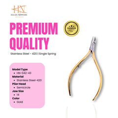Stainless Steel Cuticle Nipper with Semi-Circle Plier Head (HN-042)