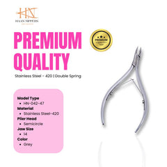 Stainless Steel Cuticle Nipper with Semi-Circle Plier Head (HN-042)