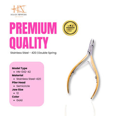 Stainless Steel Cuticle Nipper with Semi-Circle Plier Head (HN-042)