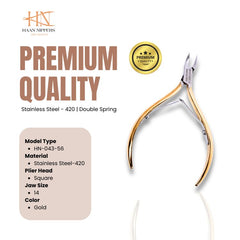 Stainless Steel Cuticle Nipper with Square Plier Head (HN-043)