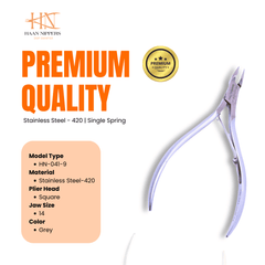 Stainless Steel Cuticle Nipper with Square Plier Head  (HN-041)