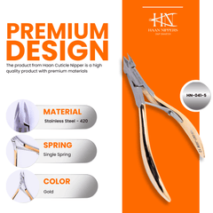 Stainless Steel Cuticle Nipper with Square Plier Head  (HN-041)