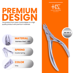 Stainless Steel Cuticle Nipper with Square Plier Head  (HN-041)