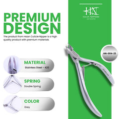 Stainless Steel Cuticle Nipper with Square Plier Head (HN-004)