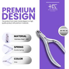 Stainless Steel Cuticle Nipper with Square Plier Head (HN-063)