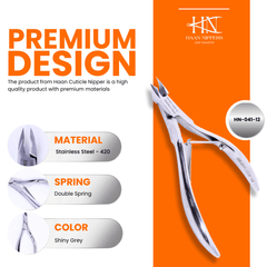 Stainless Steel Cuticle Nipper with Square Plier Head  (HN-041)