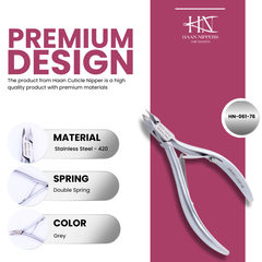 Stainless Steel Cuticle Nipper with Square Plier Head (HN-061)
