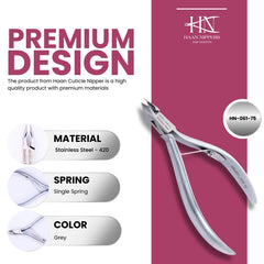Stainless Steel Cuticle Nipper with Square Plier Head (HN-061)