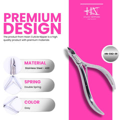 Stainless Steel Cuticle Nipper with Semi-Circle Plier Head (HN-042)