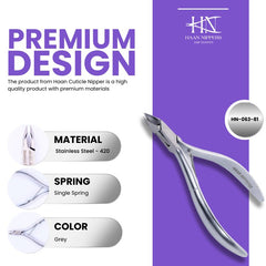Stainless Steel Cuticle Nipper with Square Plier Head (HN-063)
