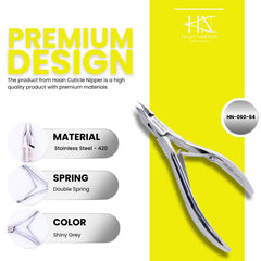 Stainless Steel Cuticle Nipper with Square Plier Head (HN-060)