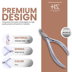 Stainless Steel Cuticle Nipper with Square Plier Head (HN-043)
