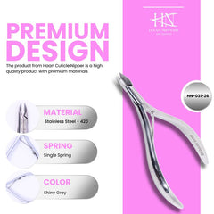 Stainless Steel Cuticle Nipper with Round Plier Head (HN-031)