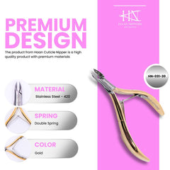 Stainless Steel Cuticle Nipper with Round Plier Head (HN-031)