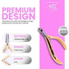 Stainless Steel Cuticle Nipper with Round Plier Head (HN-031)