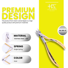 Stainless Steel Cuticle Nipper with Square Plier Head (HN-060)